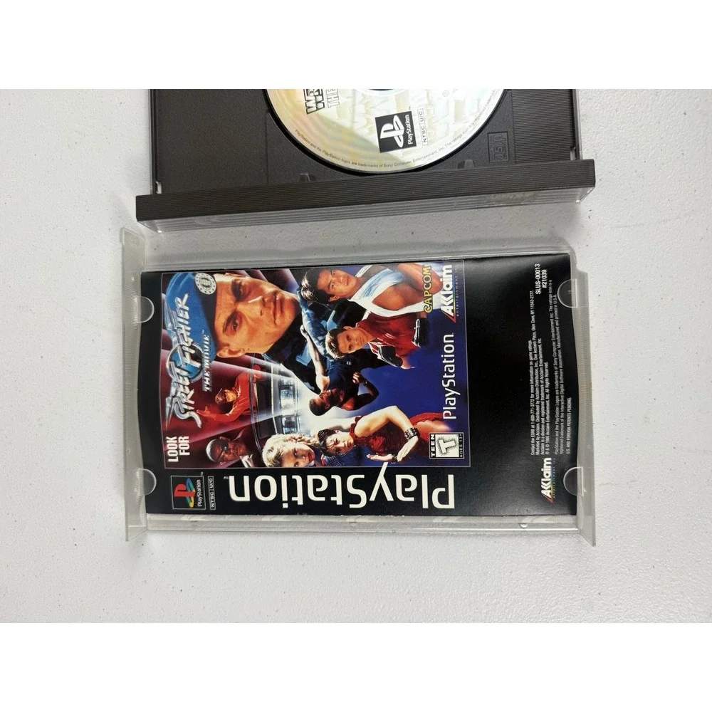 WWF Wrestlemania The Arcade Game Long Box PS1 + Registration Card Complete